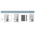 ящик GTV AXIS PRO GLASS 116*500мм, доводчик, 40кг, белый/PB-AXISPRO-GLASS-KPL500B1