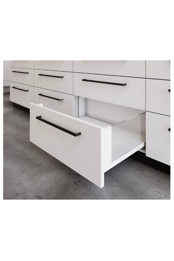 ящик GTV AXIS PRO GLASS 167*500мм, доводчик, 40кг, белый/PB-AXISPRO-GLASS-KPL500C1