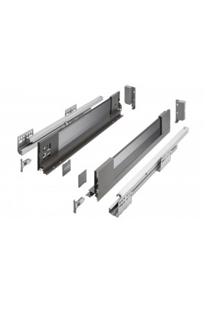 ящик GTV AXIS PRO GLASS 116*550мм, доводчик, 40кг, антрацит/PB-AXISPRO-GLASS-KPL550B