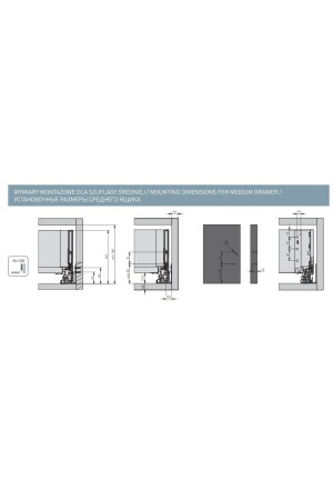 ящик GTV AXIS PRO GLASS 116*550мм, доводчик, 40кг, антрацит/PB-AXISPRO-GLASS-KPL550B