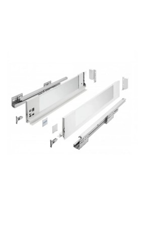 ящик GTV AXIS PRO GLASS 116*550мм, доводчик, 40кг, белый/PB-AXISPRO-GLASS-KPL550B1