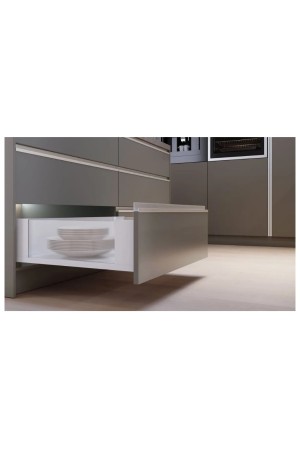 ящик GTV AXIS PRO GLASS 116*550мм, доводчик, 40кг, белый/PB-AXISPRO-GLASS-KPL550B1