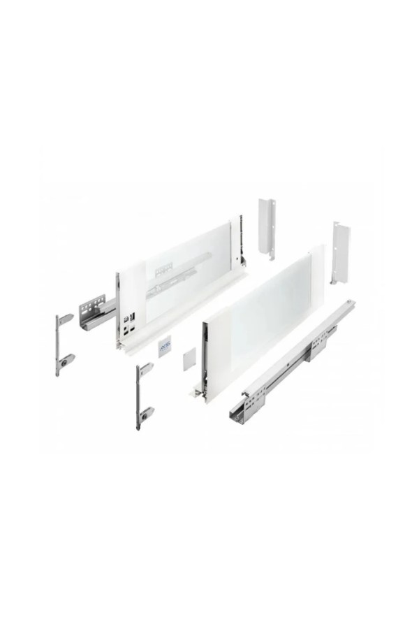 ящик GTV AXIS PRO GLASS 167*550мм, доводчик, 40кг, белый/PB-AXISPRO-GLASS-KPL550C1