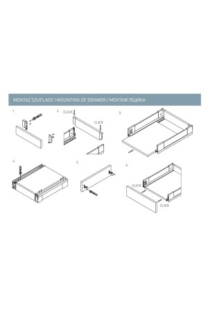 ящик GTV AXIS PRO GLASS 167*550мм, доводчик, 40кг, белый/PB-AXISPRO-GLASS-KPL550C1