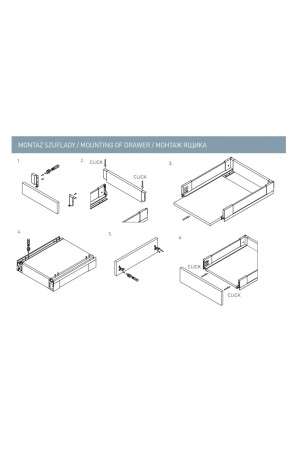 ящик GTV AXIS PRO GLASS 116*500мм, доводчик, 40кг, антрацит/PB-AXISPRO-GLASS-KPL500B