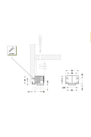 опора регулируемая метал. d=38, h=30, до 100кг. CAMAR/7151