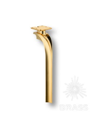Опора мебельная нерегулируемая 400мм золото 2390 0400 Gold Brass