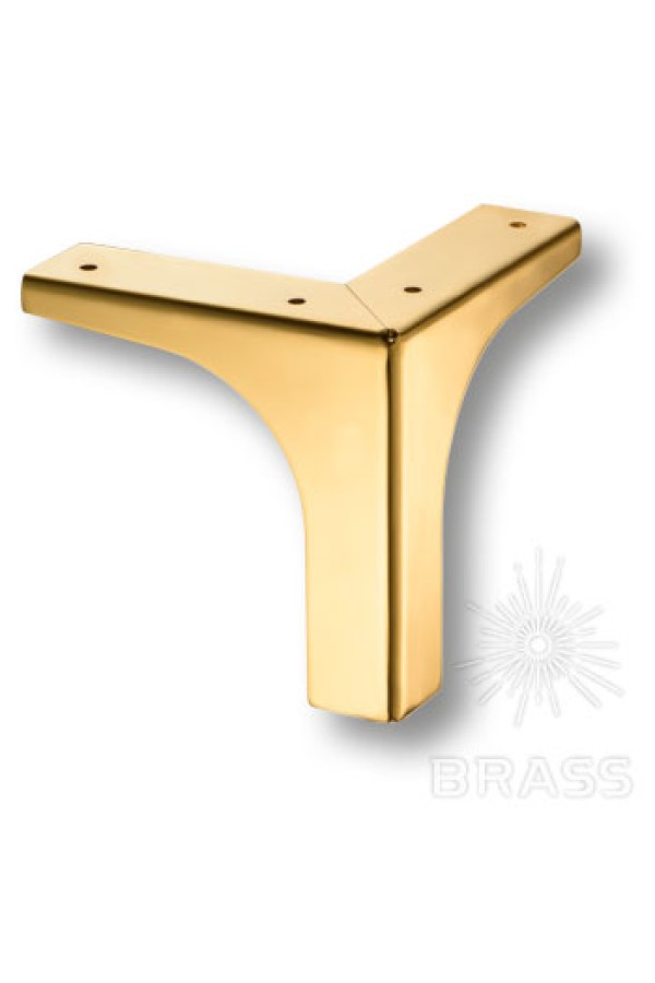 Brass ESL 313-115 Gold опора мебельная h-115мм, глянцевое золото