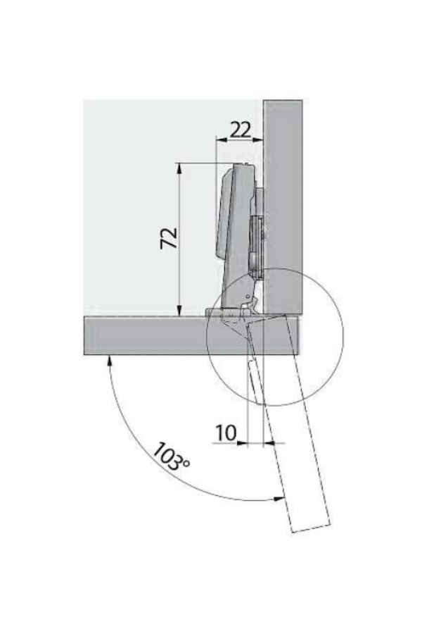 петля GTV накладная SOLID, 3D, доводчик, clip-on,без еврош(100шт)/ZM-DCHC09-3DBEO