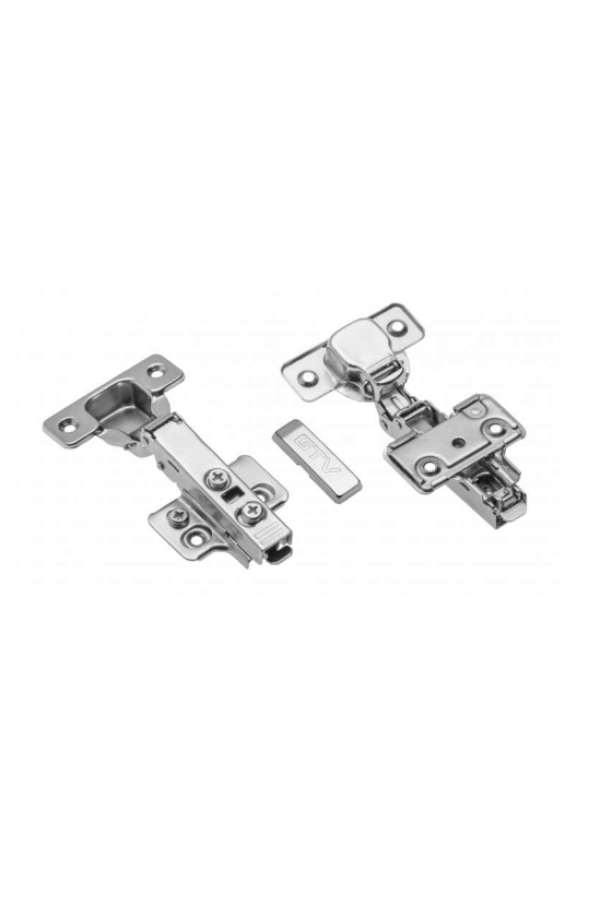 петля GTV накладная SOLID, 3D, доводчик, clip-on,с еврош(100шт)/ZM-DCHC09-3DZEO