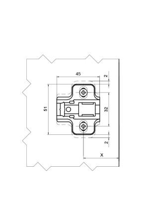 Firmax планка монтажная с евровинтом, clic-on, H=0/FRM0196.2