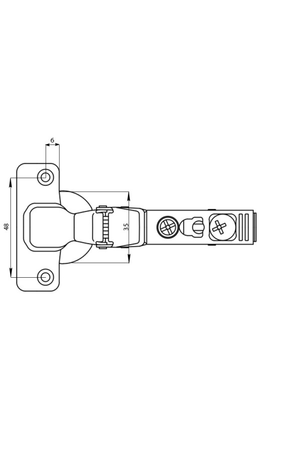 Firmax петля вкладная без пружины Click-on/FRM0102.P