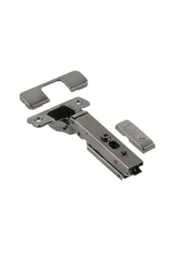 петля GTV накладная SOLID PRO, доводчик, clip-on, черный (100шт)/ZM-DCHCB09-3DBEO-20