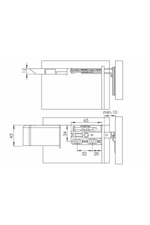 навес для ящиков 65 кг.,  комплект, белый  (100)
