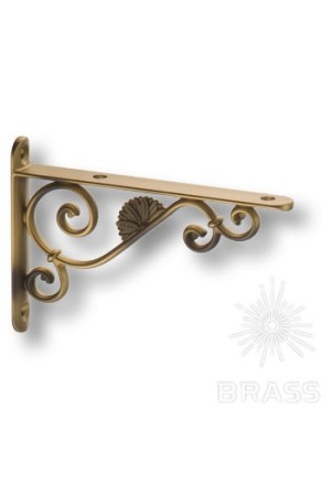 Brass полкодержатель BAROCCO-B OTT/ANT 125мм, античное золото