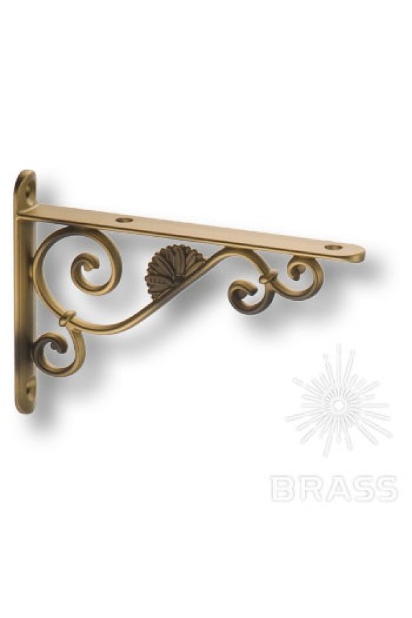 Brass полкодержатель BAROCCO-B OTT/ANT 125мм, античное золото