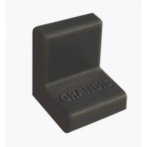 уголок пластиковый GRANDIS 20*20 мм черный (400)