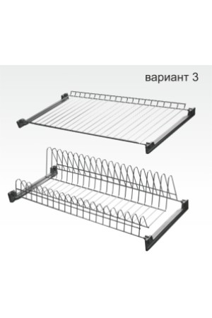 Посудосушитель 600мм LOFT черный с поддоном