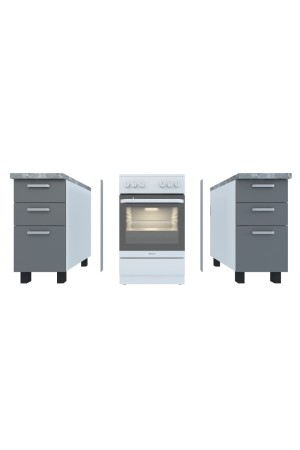 Комплект термоизоляционных планок для газовых плит, белый