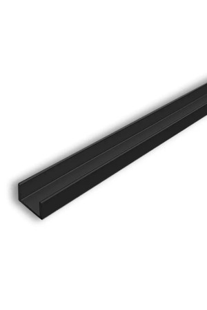 планка для щита 6мм торцевая черная 600 мм