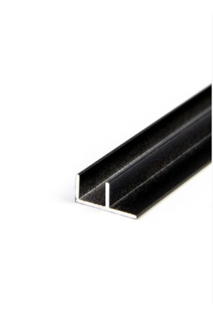 планка для щита 6мм угловая черная 600 мм