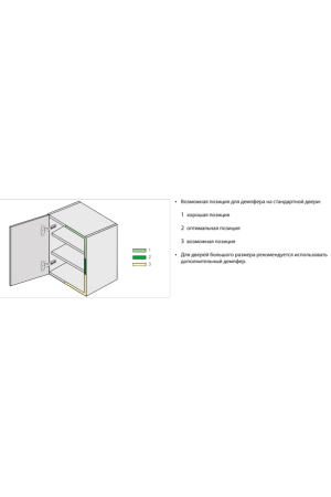 Амортизатор газовый со скрытым креплением серый