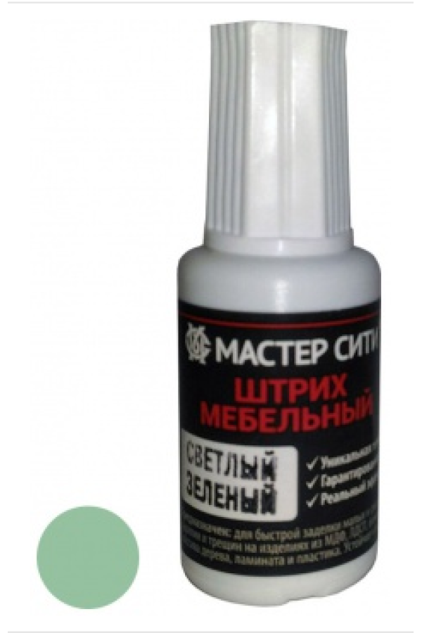 штрих мебельный зеленый светлый