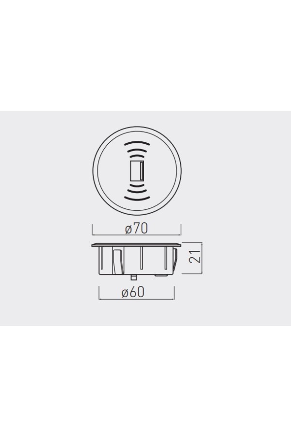 Беспроводное зарядное устройство с блоком питания кабель USB 2м AE-ZUSB-20 GTV