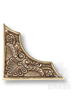Накладка декоративная угловая латунь C25701 Brass