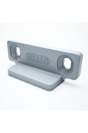 Ограничитель хода двери угловой, серый пластик