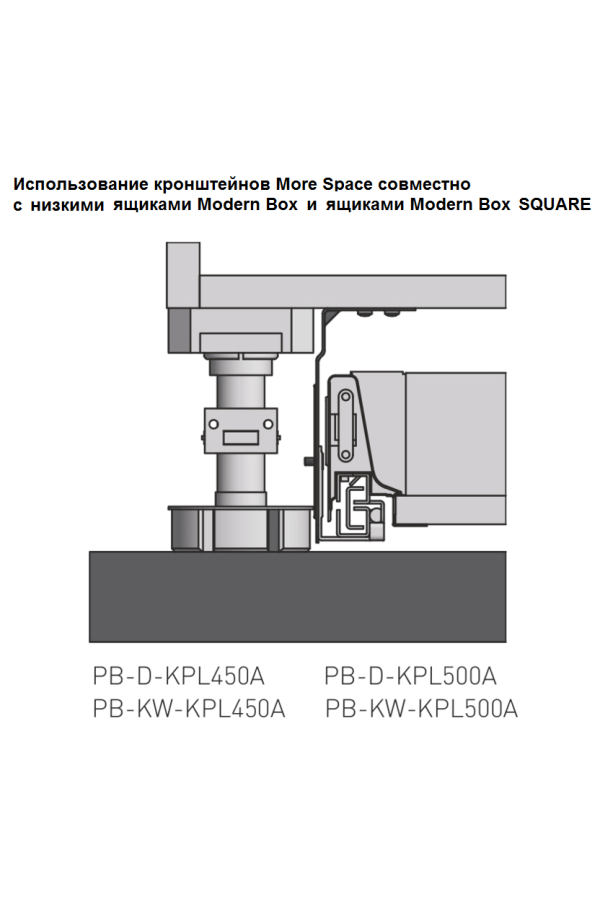 Крепление More Space для цокольного ящика PB-WSPCOK GTV