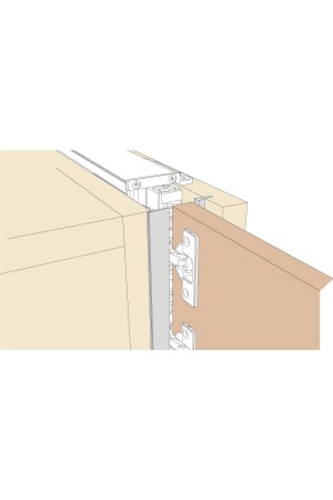 Exedra/декоративная планка с крепежом для механизма, серый/VE55KIT0201A