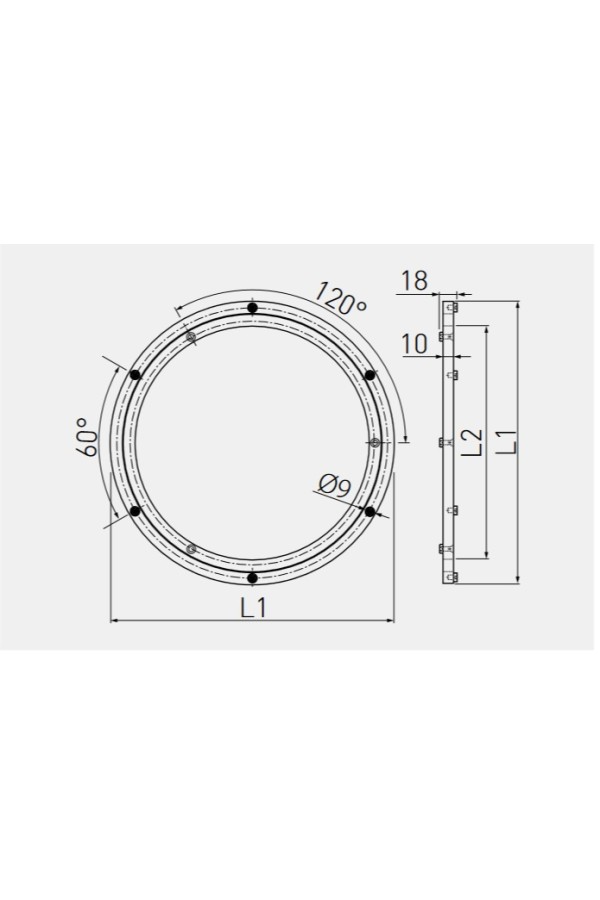 площадка поворотная GTV D300 на подшипниках алюминий/OM-OBO300-05