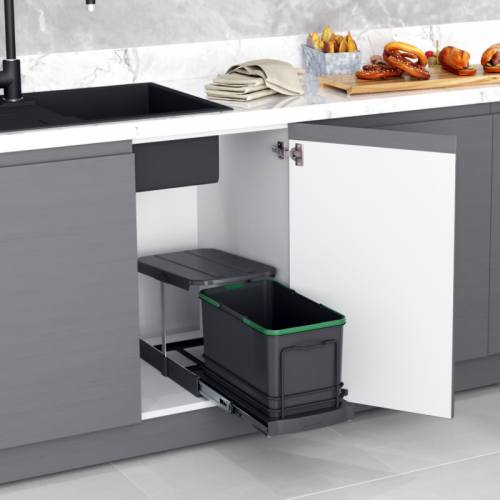 контейнер д/отходов STARAX Small Busket 16л.в базу 400мм(260*440*300),антрацит/ S-2573-A