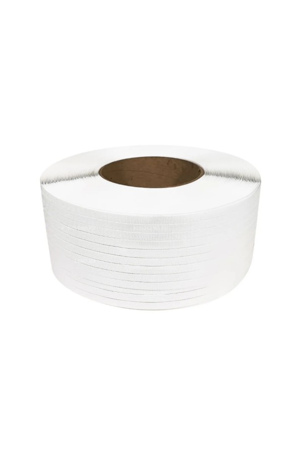 лента упаковочная 15*1*1200м, полуавтомат, белая(6шт)