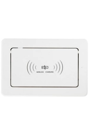 удлинитель врезной, беспровод. зарядка, 2*USB белый/LK-DMS-742