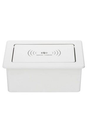 удлинитель врезной, беспровод. зарядка, 2*USB белый/LK-DMS-742