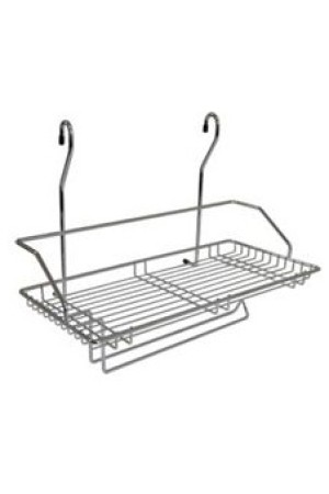 Полка одноярусная для полотенец на рейлинг 400*215*320мм хром CWJ220(С)