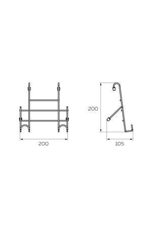 Полка для планшета/кулинарной книги на рейлинг 197*120*208мм хром MX-409