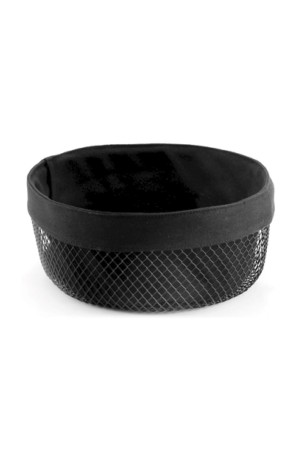 Корзина для хлеба круглая 225*225*100мм, черный матовый LB-7