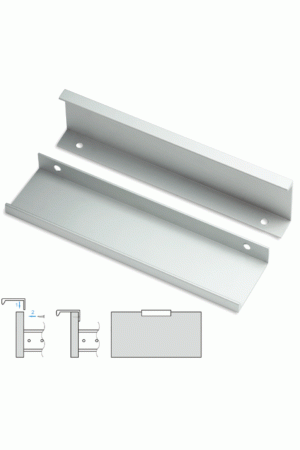 Ручка мебельная торцевая СА-1 128мм алюминий