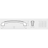 Ручка мебельная скоба С9 128мм золото/ольха