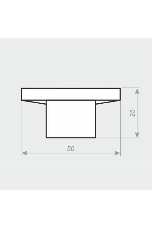 Ручка мебельная кнопка К8 золотой металлик