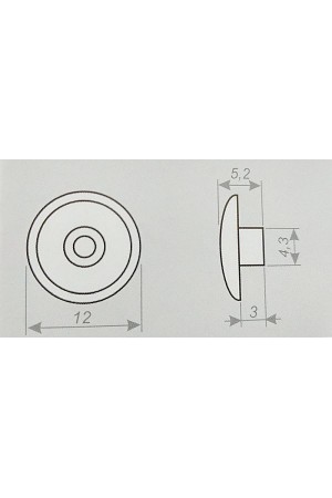Заглушка для евровинта №7 орех донской