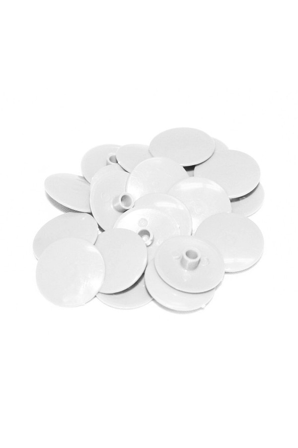 заглушка для эксцентрика №23 белая пластик(1000 шт/уп)