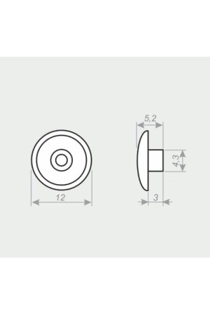 Заглушка для евровинта №44 светло зеленый