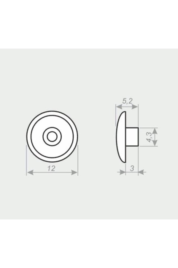 Заглушка для евровинта №44 светло зеленый