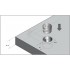 эксцентрик D15x11,5 мм, для плит 16 мм, 3,1 г, цинк/BLZ5102