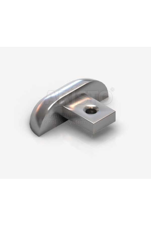 Заглушка для однополозной верхней направляющей алюминиевая хром AP-25/227 Aristo