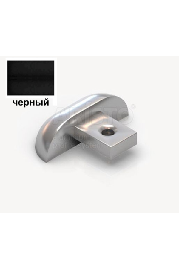 Заглушка для однополозной нижней направляющей алюминиевая черный AP-30/2 267 Aristo